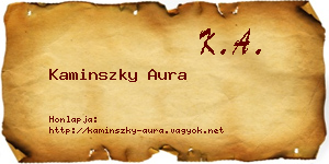 Kaminszky Aura névjegykártya